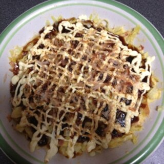 レンジで簡単!ヘルシーお好み焼き